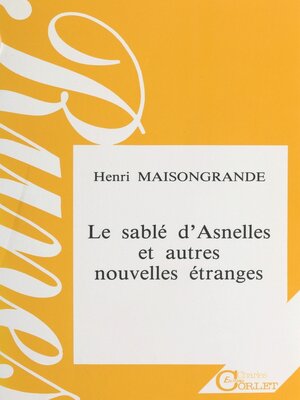 cover image of Le sablé d'Asnelles et autres nouvelles étranges